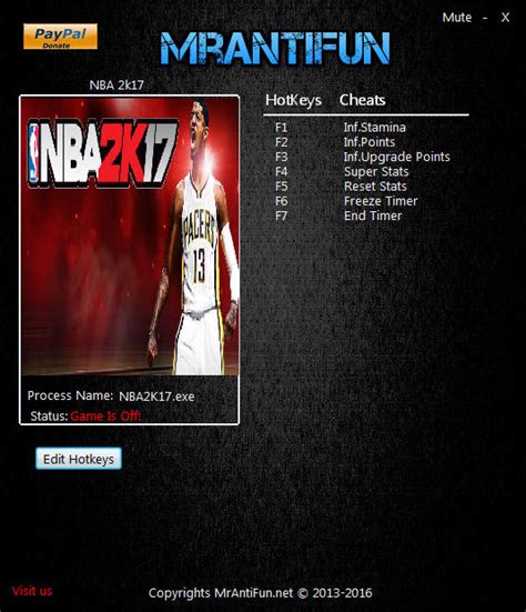 nba 2k17 trainer|mrantifun nba 2k17.